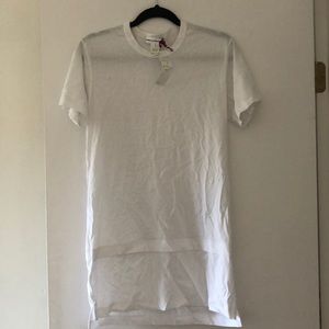 White luxury t shirt / t shirt dress